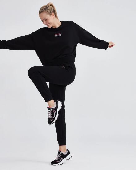 Skechers Essential W Jogger Sweatpant SİYAH Kadın Eşofman Altı - 5