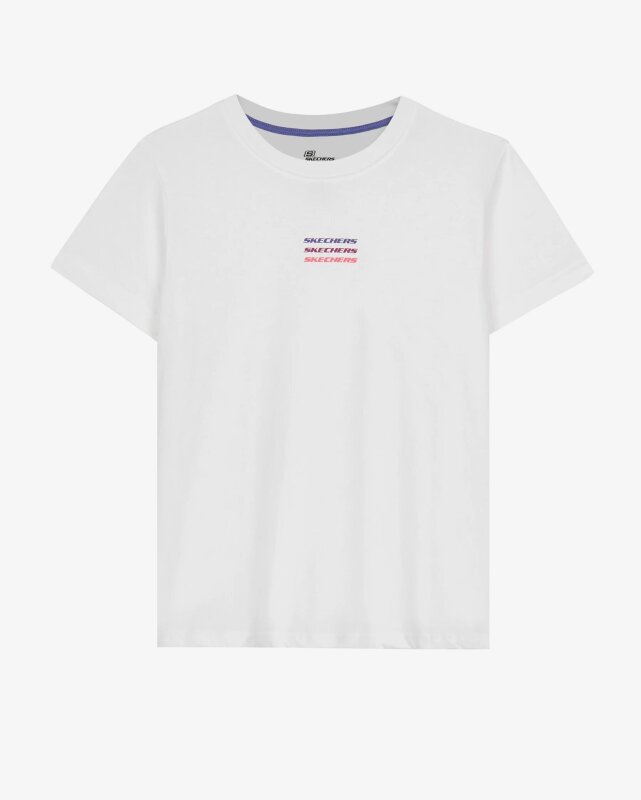 Skechers Essential W Short Sleeve T-Shirt BEYAZ Kadın Tshirt - 1