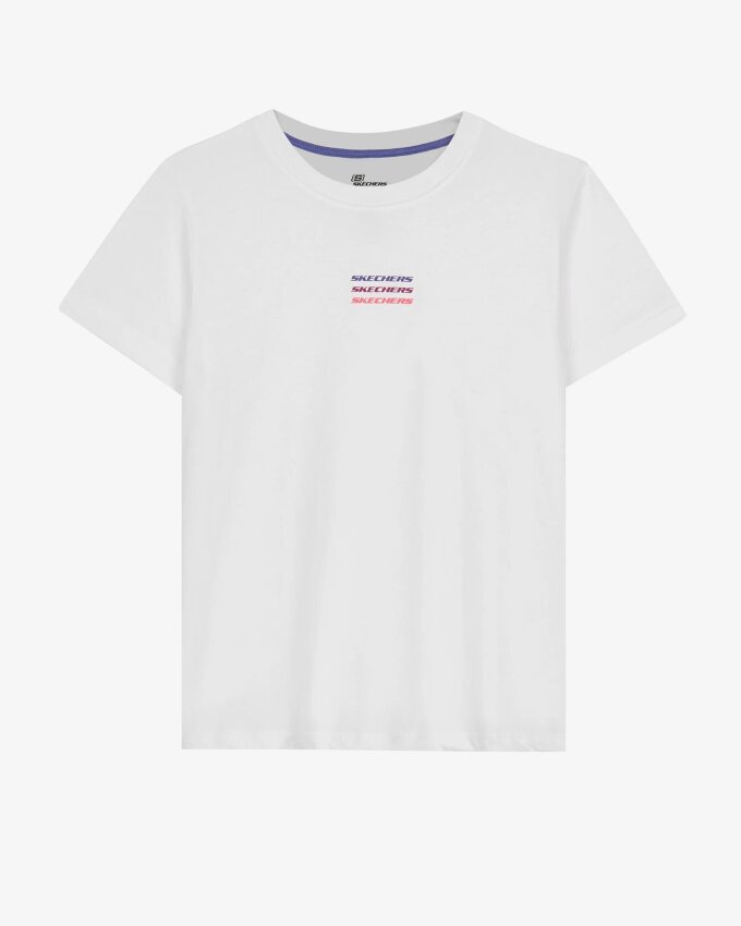 Skechers Essential W Short Sleeve T-Shirt BEYAZ Kadın Tshirt - 1