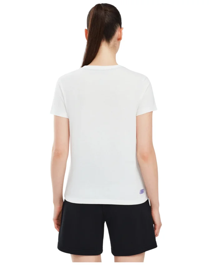 Skechers Essential W Short Sleeve T-Shirt BEYAZ Kadın Tshirt - 3