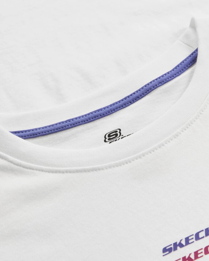 Skechers Essential W Short Sleeve T-Shirt BEYAZ Kadın Tshirt - 7