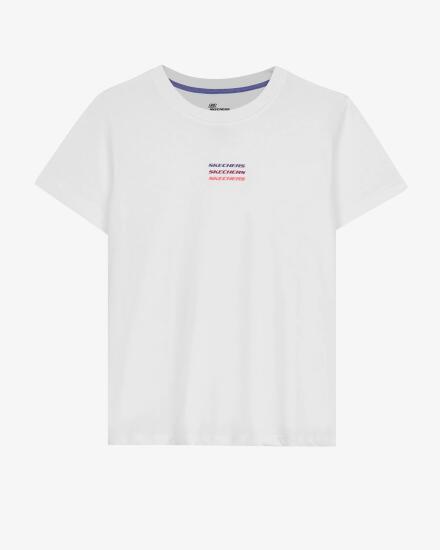 Skechers Essential W Short Sleeve T-Shirt BEYAZ Kadın Tshirt - 1
