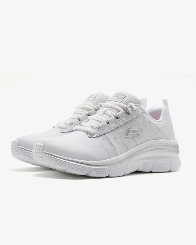 Skechers FASHION FIT - EFFORTLESS BEYAZ Kadın Günlük Ayakkabı - 5
