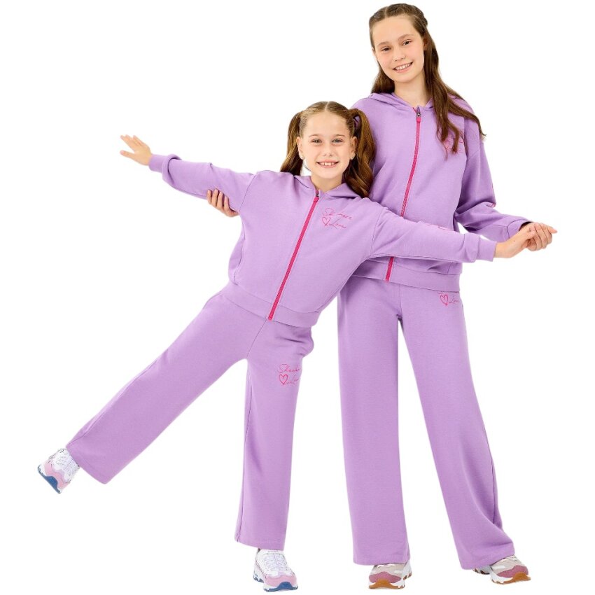 Skechers Fleece Mor Çocuk Eşofman Altı - 1