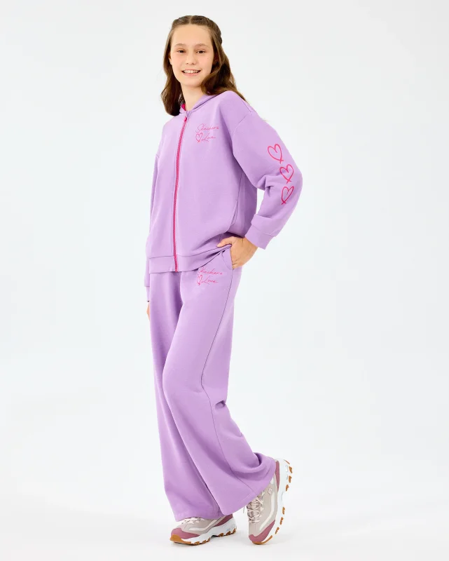 Skechers Fleece Mor Çocuk Eşofman Altı - Skechers (1)