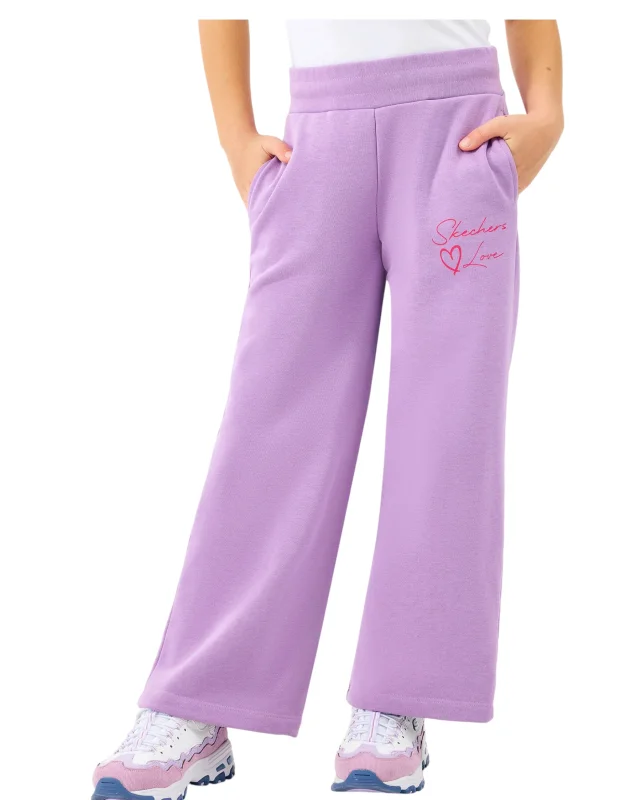 Skechers Fleece Mor Çocuk Eşofman Altı - 1