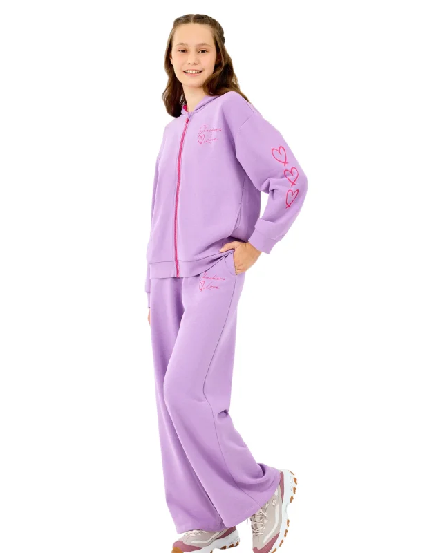 Skechers Fleece Mor Çocuk Eşofman Altı - 3