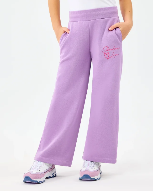 Skechers Fleece Mor Çocuk Eşofman Altı - 4