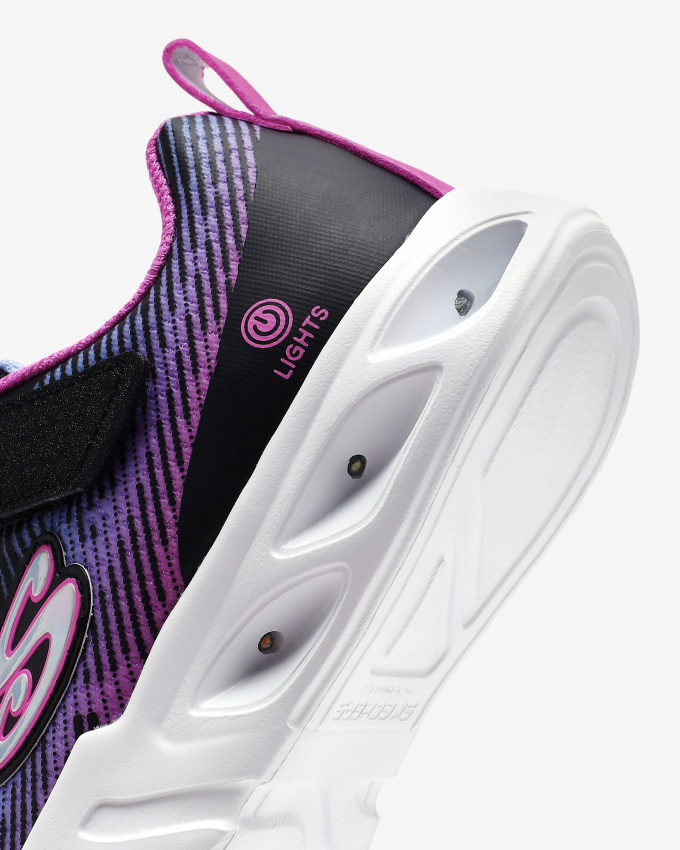 Skechers Flicker Flash-Light Takeover Siyah Çocuk Günlük Ayakkabı - 7