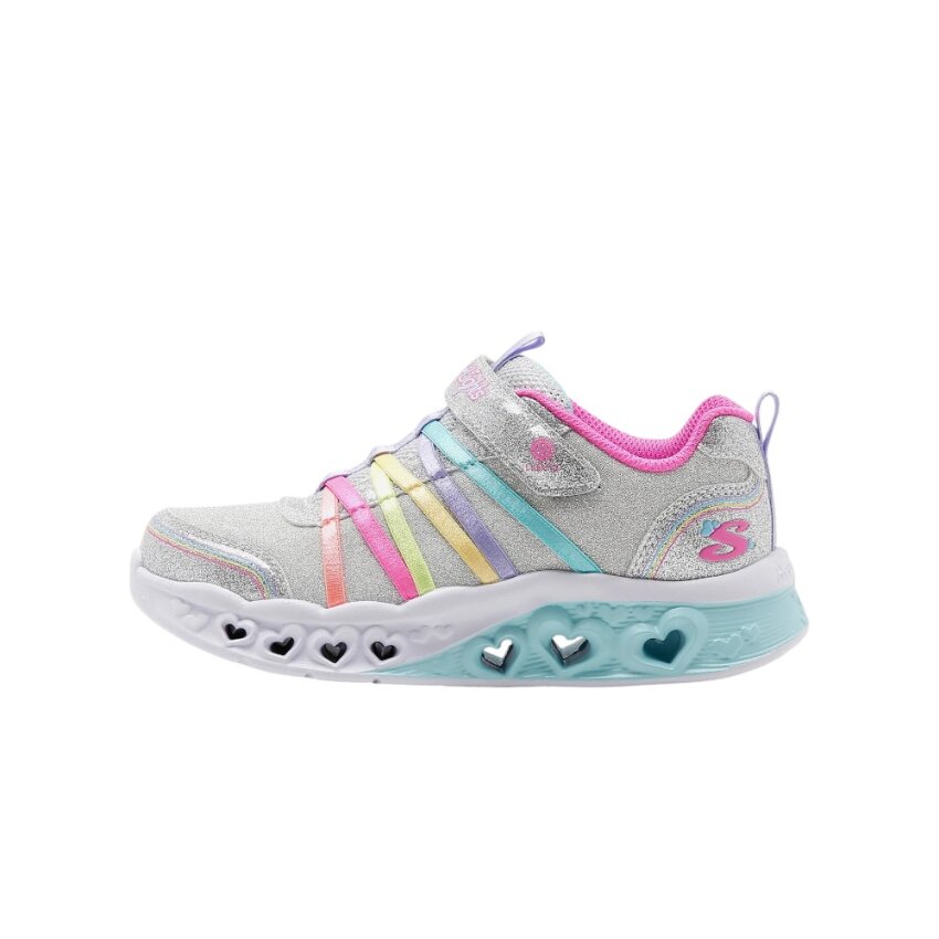 Skechers Flutter Heart Lights Gri Çocuk Günlük Ayakkabı - 1