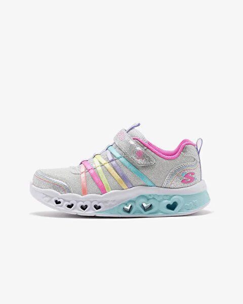 Skechers FLUTTER HEART LİGHTS Gri Çocuk Günlük Ayakkabı - 2