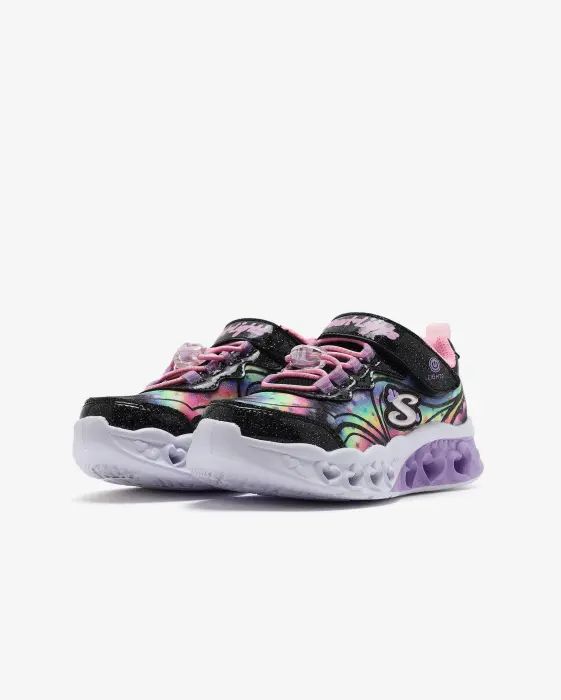 Skechers Flutter Heart Lights - Groovy Swirl Çocuk Günlük Ayakkabı - 3