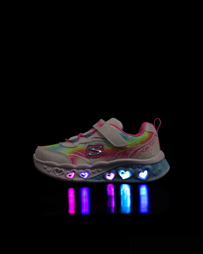 Skechers Flutter Heart Lights - Groovy Swirl Çocuk Günlük Ayakkabı - 8