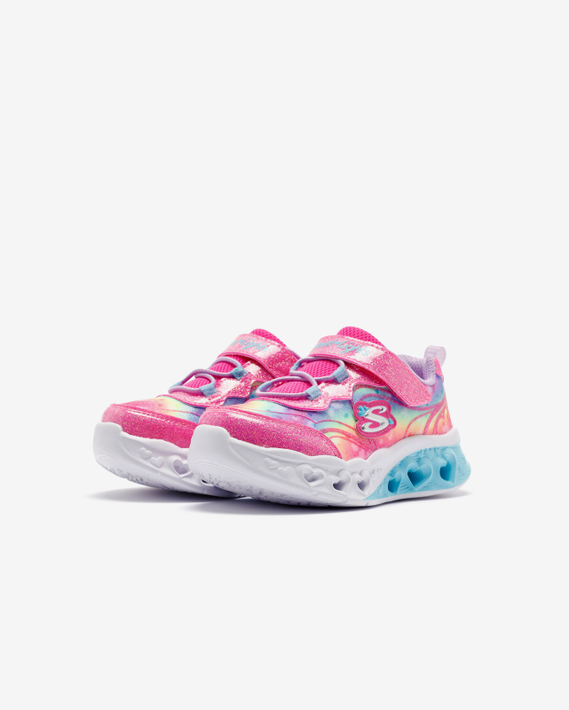 Skechers Flutter Heart Lights - Groovy Swirl Pembe Çocuk Günlük Ayakkabı - 3