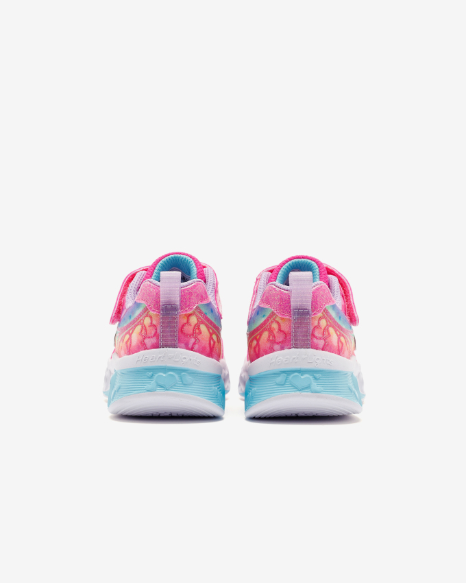 Skechers Flutter Heart Lights - Groovy Swirl Pembe Çocuk Günlük Ayakkabı - 5