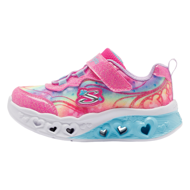 Skechers Flutter Heart Lights - Groovy Swirl Pembe Çocuk Günlük Ayakkabı - 1