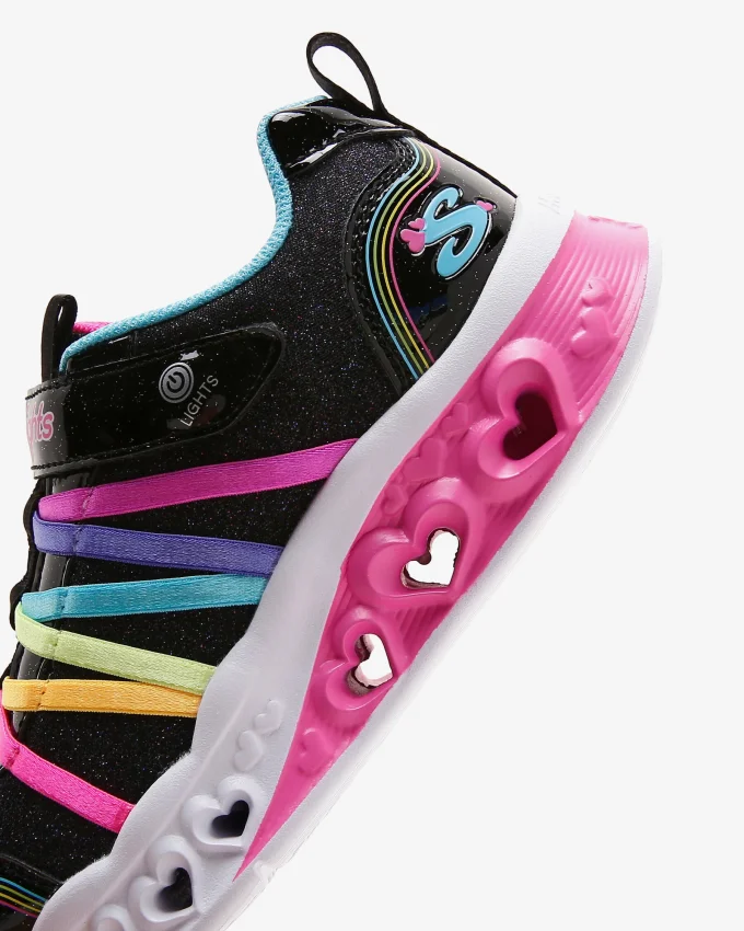Skechers FLUTTER HEART LİGHTS SİYAH Çocuk Günlük Ayakkabı - 9