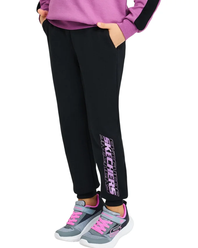 Skechers G 2XI-Lock Jogger Siyah Çocuk Eşofman Altı - 4