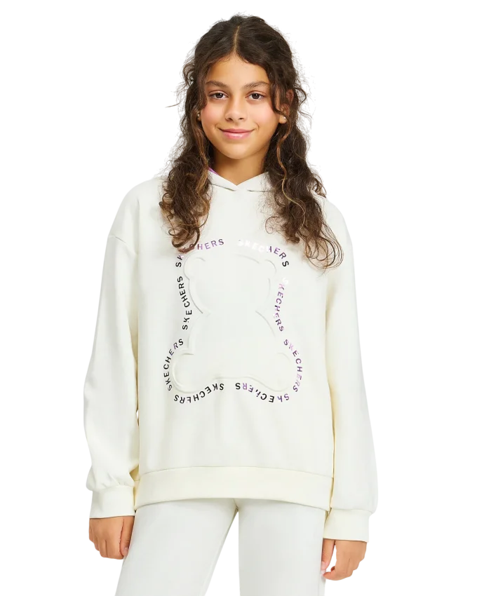 Skechers 2XI-Lock Loose Fit Beyaz Çocuk Sweatshirt - 1