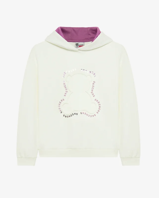 Skechers 2XI-Lock Loose Fit Beyaz Çocuk Sweatshirt - 8