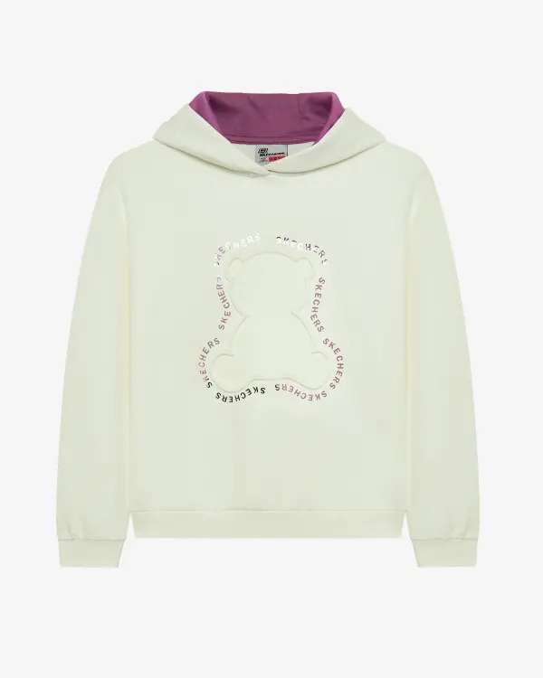 Skechers 2XI-Lock Loose Fit Beyaz Çocuk Sweatshirt - Skechers