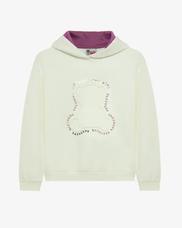 Skechers 2XI-Lock Loose Fit Beyaz Çocuk Sweatshirt - 1