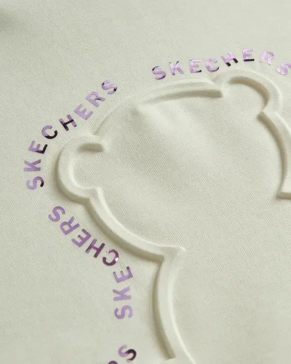 Skechers 2XI-Lock Loose Fit Beyaz Çocuk Sweatshirt - 4