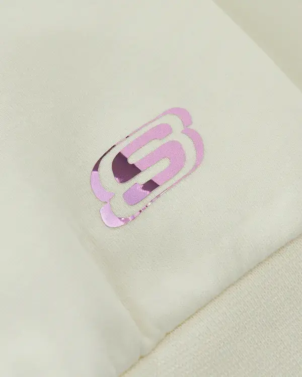 Skechers 2XI-Lock Loose Fit Beyaz Çocuk Sweatshirt - 5