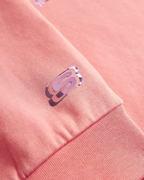 Skechers 2XI-Lock Loose Fit Pembe Çocuk Sweatshirt - 5