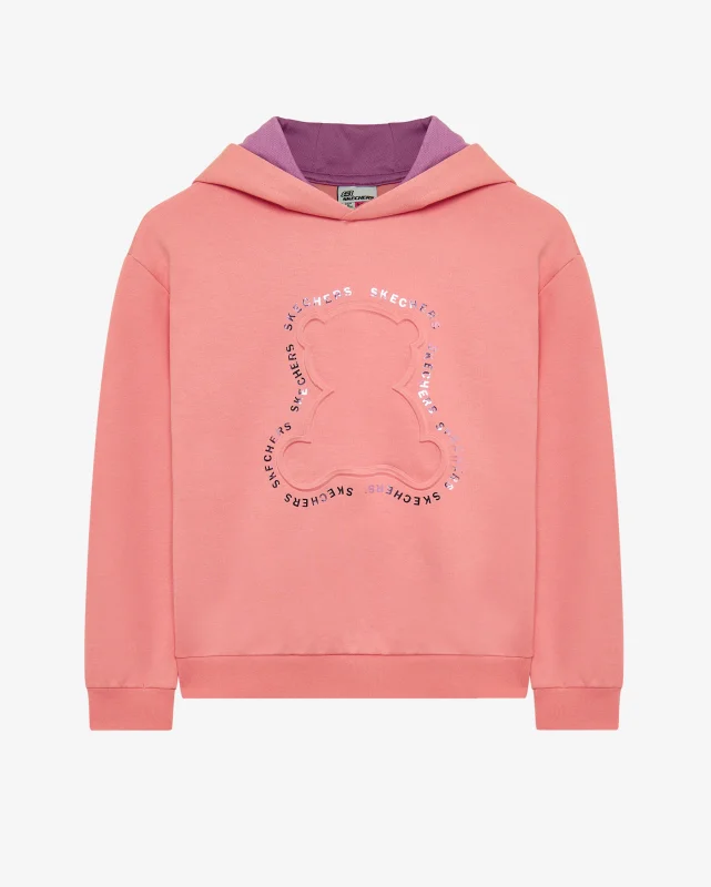 Skechers 2XI-Lock Loose Fit Pembe Çocuk Sweatshirt - 9