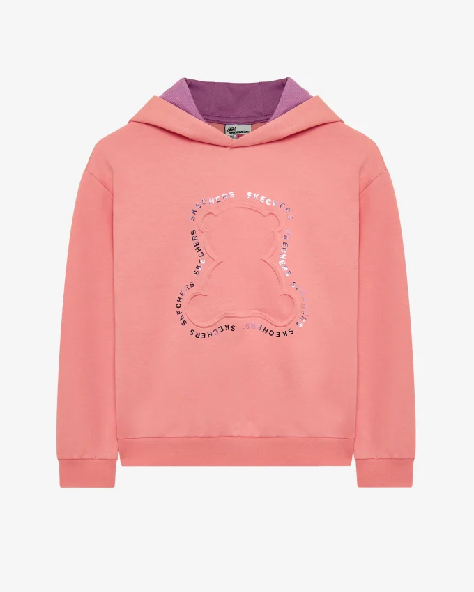 Skechers 2XI-Lock Loose Fit Pembe Çocuk Sweatshirt - 9