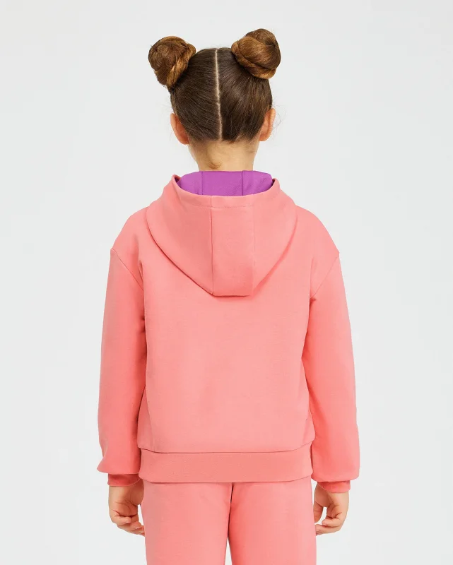 Skechers 2XI-Lock Loose Fit Pembe Çocuk Sweatshirt - 4