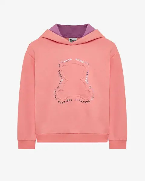 Skechers 2XI-Lock Loose Fit Pembe Çocuk Sweatshirt - Skechers