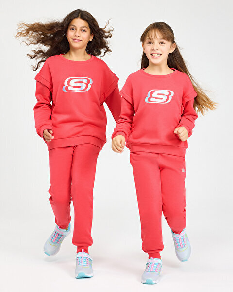 Skechers G Essential Jogger Sweatpant Pembe Çocuk Eşofman Altı - 1