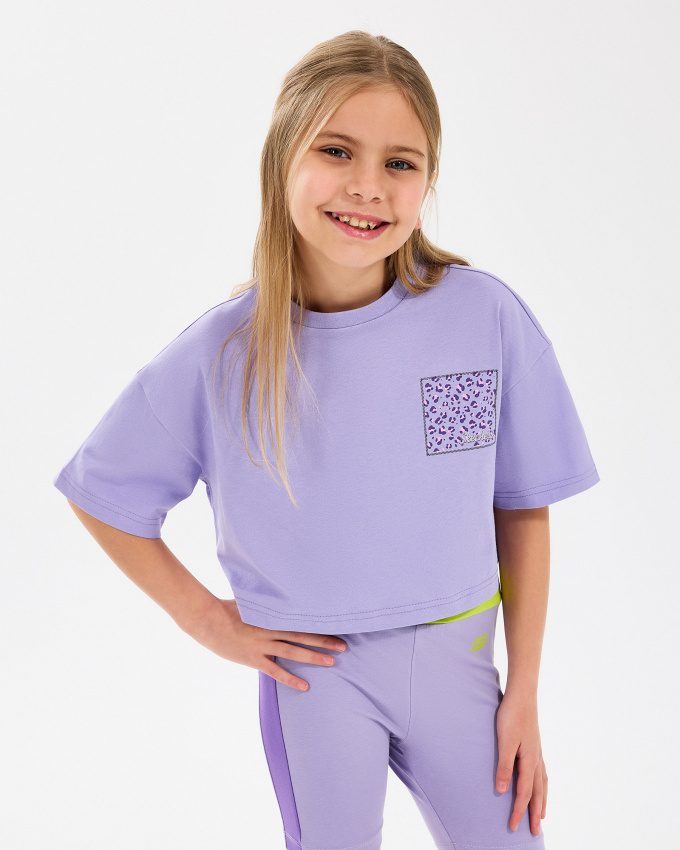 Skechers G Graphıc Tee Crop T-Shirt Çocuk Tshirt - 1