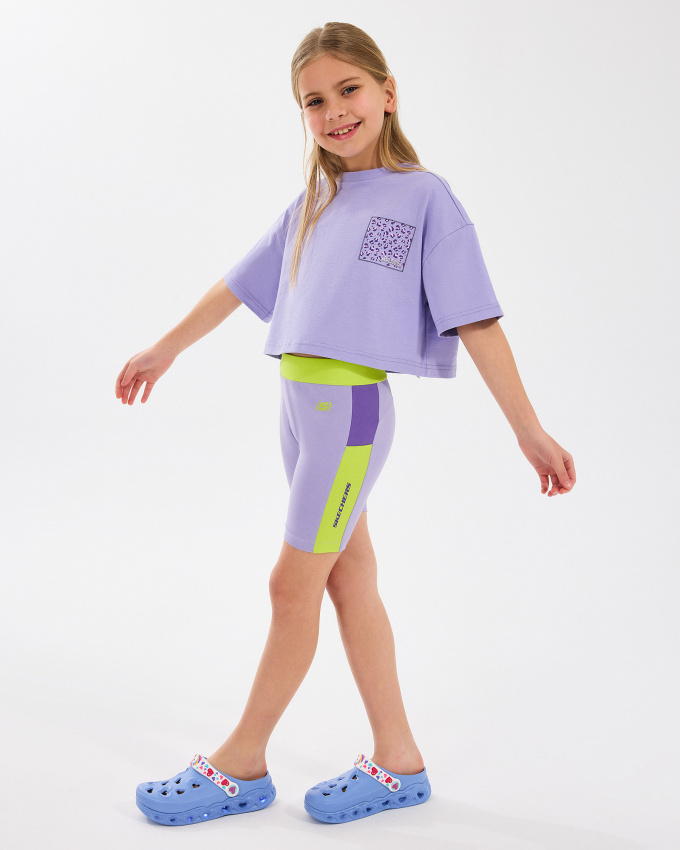 Skechers G Graphıc Tee Crop T-Shirt Çocuk Tshirt - 3