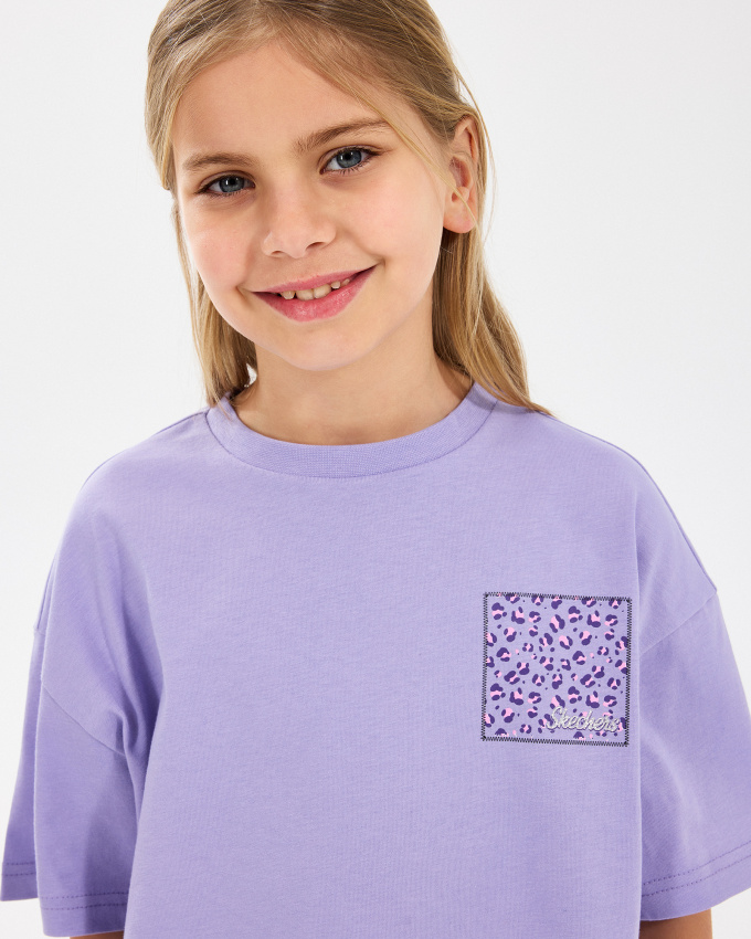 Skechers G Graphıc Tee Crop T-Shirt Çocuk Tshirt - 4