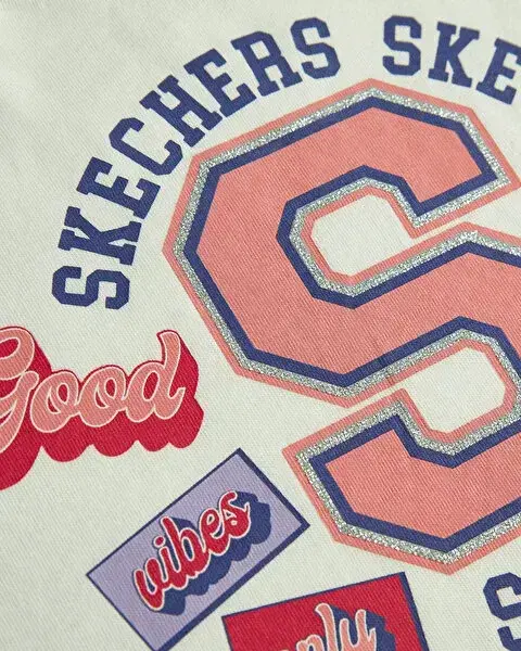 Skechers G Graphic Tee Long Sleeve Beyaz Çocuk Tshirt - 4