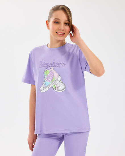 Skechers G Graphıc Tee T-Shirt Çocuk Tshirt - 4