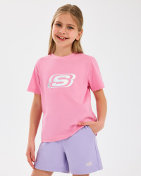 Skechers G Graphıc Tee T-Shirt Çocuk Tshirt - 4
