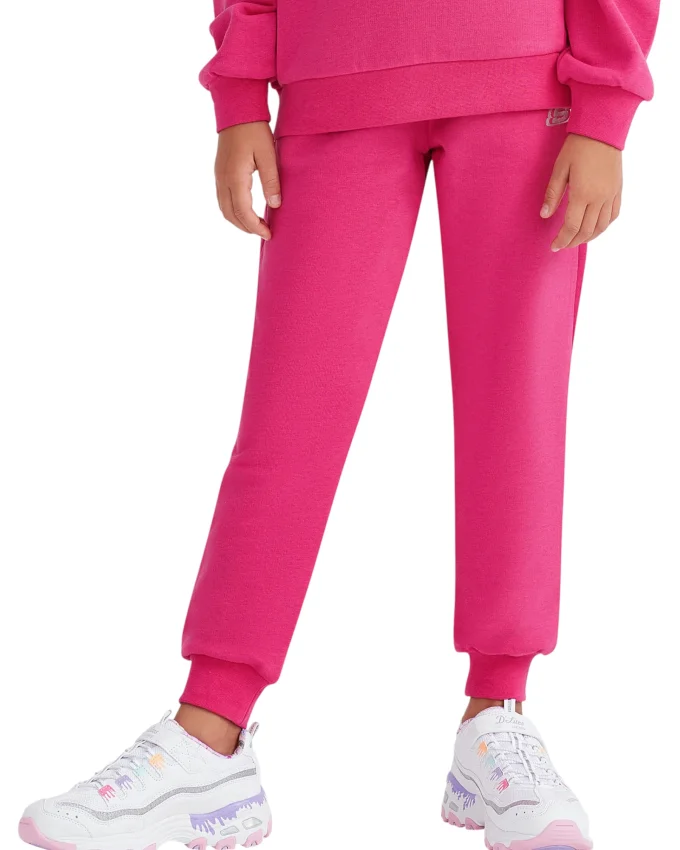 Skechers G LW Fleece Jogger Sweatpant Pembe Çocuk Eşofman Altı - 3