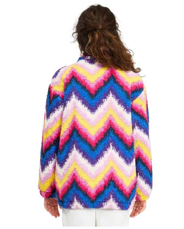 Skechers Outdoor Fleece Full Zip Sherpa Pembe Çocuk Sweatshirt - 3