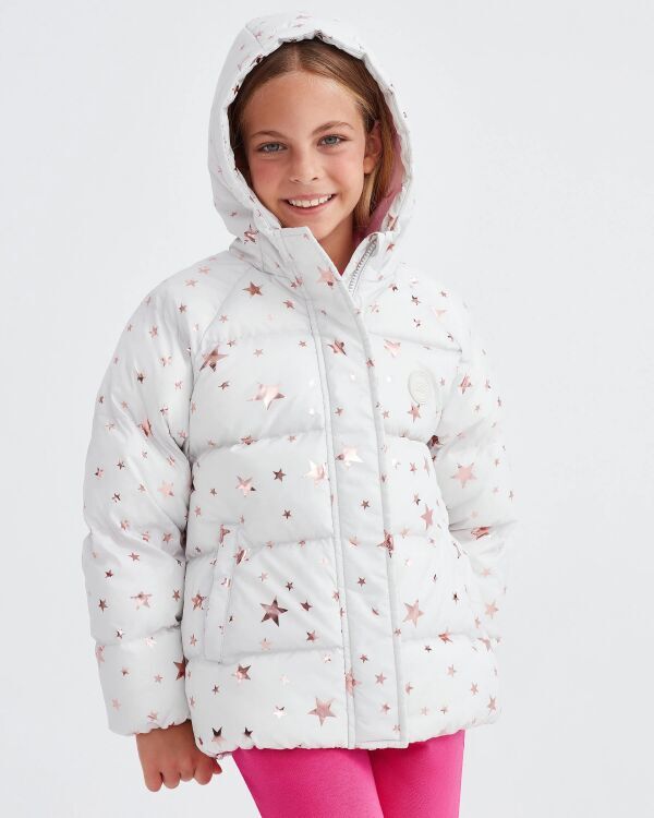 Skechers Outerwear Padded Gri Çocuk Mont - 4