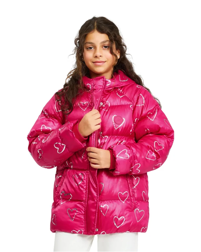 Skechers Outerwear Padded Pembe Çocuk Mont - 1