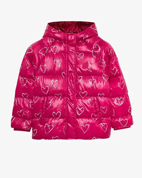 Skechers G Outerwear Padded Jacket Pembe Çocuk Mont - 1