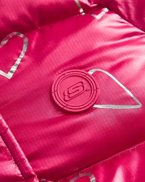 Skechers G Outerwear Padded Jacket Pembe Çocuk Mont - 3