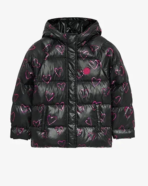 Skechers Outerwear Padded Siyah Çocuk Mont - 1