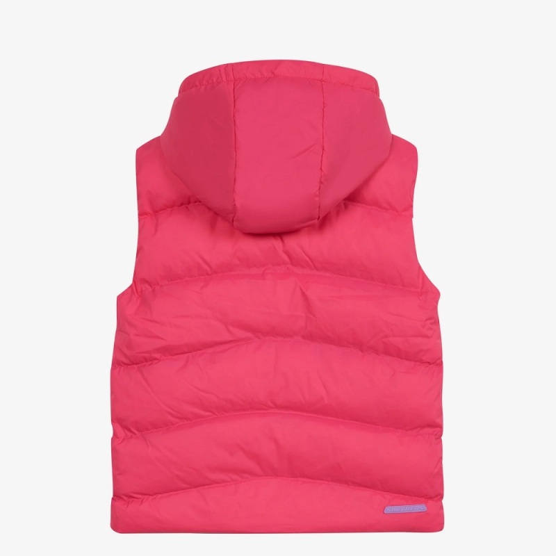 Skechers G Outerwear Padded Vest Pembe Çocuk Yelek - 2