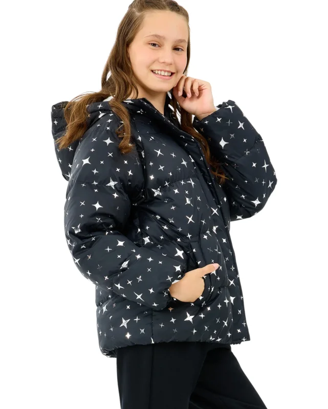 Skechers G Puffer Jacket Siyah Çocuk Mont - Skechers (1)