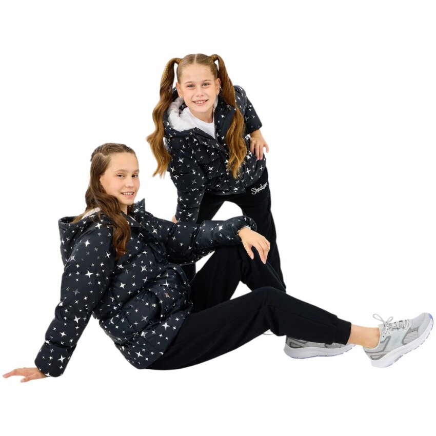 Skechers G Puffer Jacket Siyah Çocuk Mont - 1